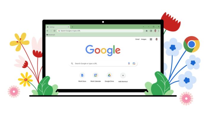 Google Chrome på laptop