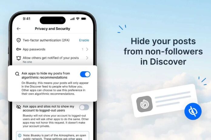 Bluesky stoppar algoritmspridning för inlägg